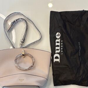 Dune London Blush Shoulder Bag with Marble Accent - new never used!